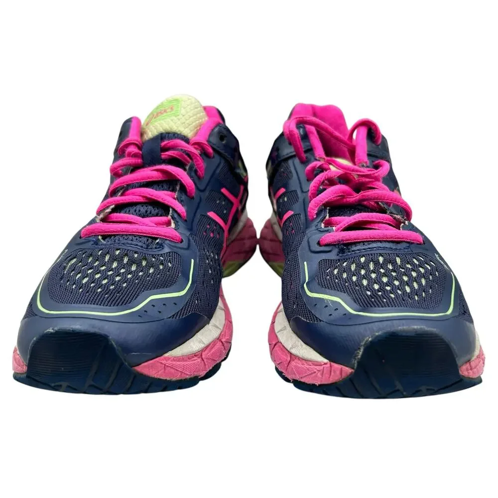 ASICS Women's Gel Kayano 22 Indigo‎ Blue Pink Glow Sneakers Shoes Size 8